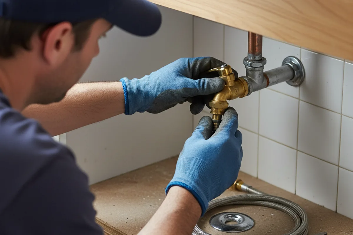 Shutoff valve and fitting work during Faucet and Fixture Repair in Boonville